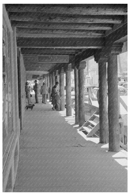 Taos New Mexico Main Square Stores July 1940