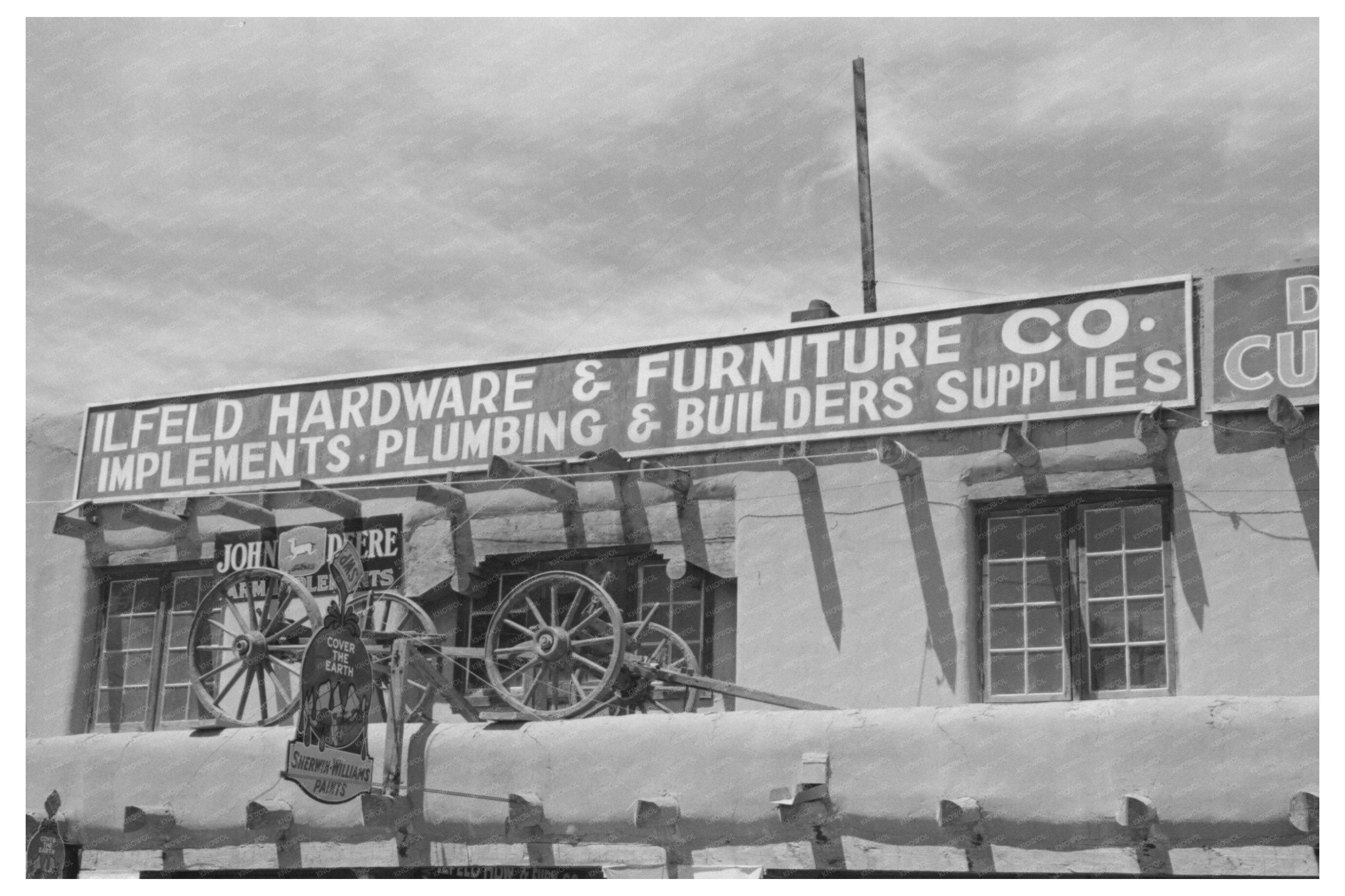 Pueblo-Style Store in Taos New Mexico 1940