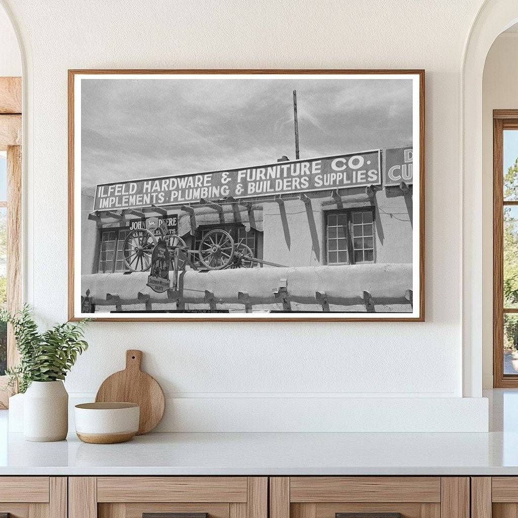 Pueblo-Style Store in Taos New Mexico 1940