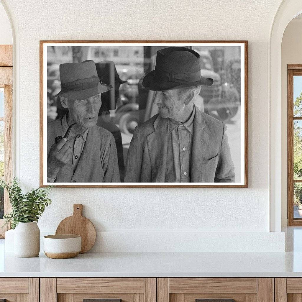 Men Conversing on Taos Streets July 1940