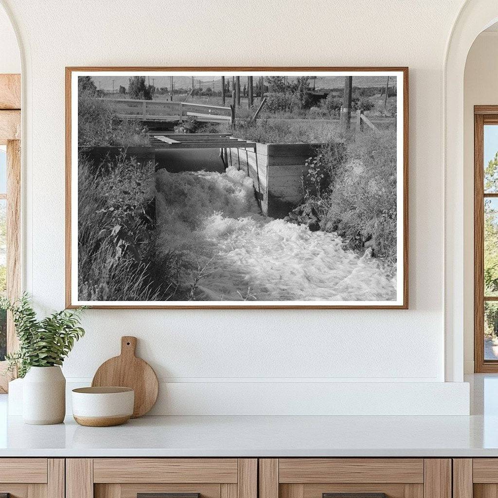 Irrigation Ditch in Box Elder County Utah July 1940