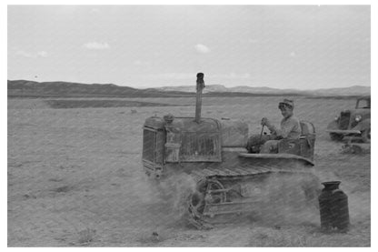 Young Boy on Tractor Oneida County Idaho July 1940