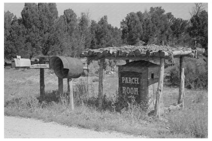 Mailboxes and Parcel Room on Highway 160 Utah 1940