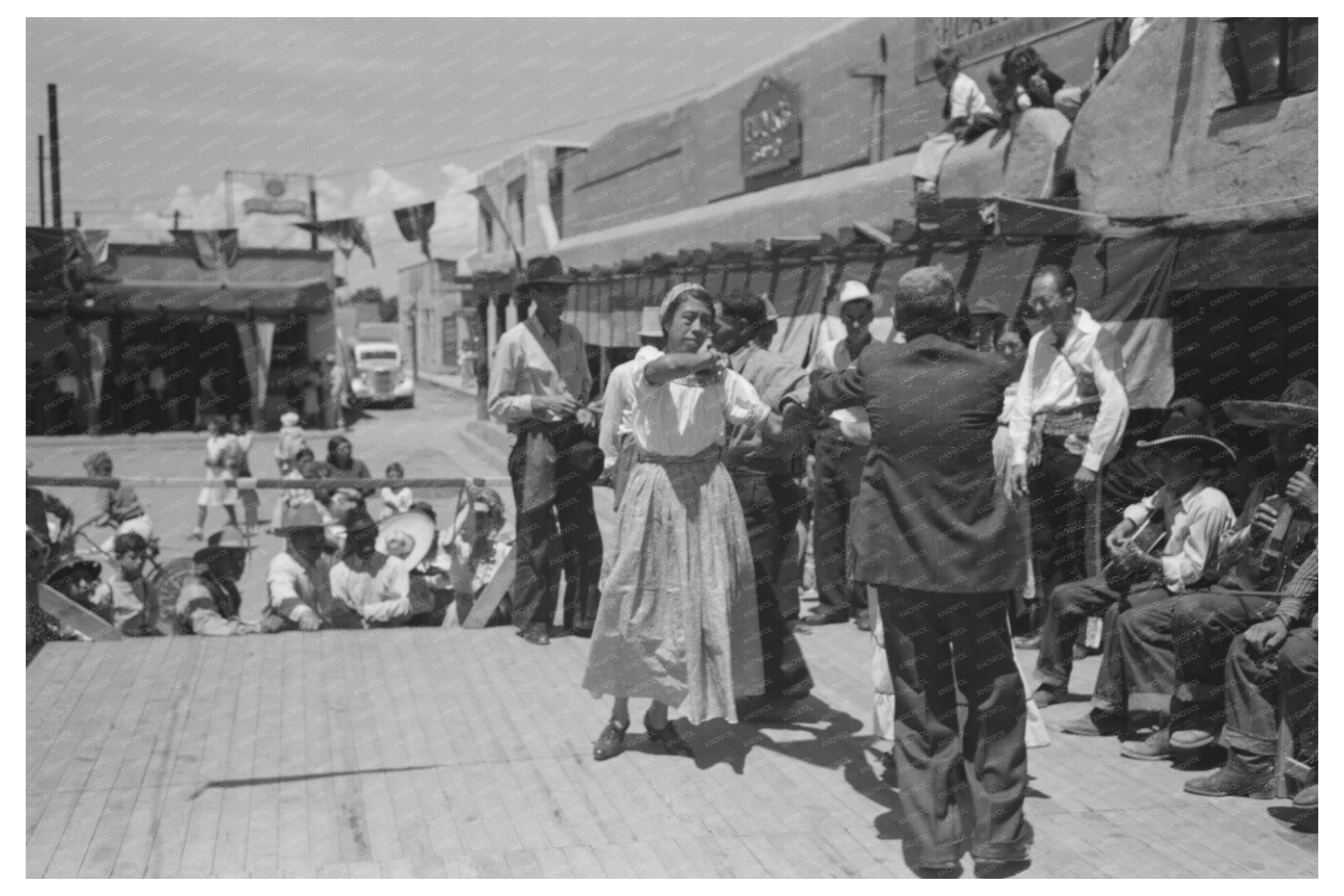 Native Spanish-American Dance Fiesta Taos New Mexico 1940