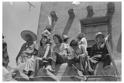 Native Dance Exhibition Taos New Mexico July 1940