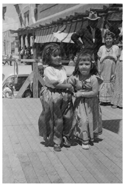 Spanish-American Children Traditional Dance Fiesta Taos 1940