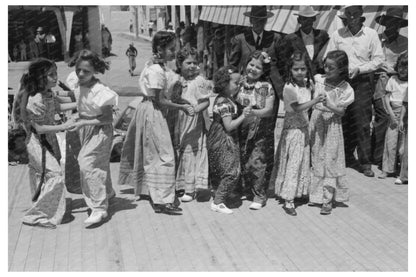 Spanish-American Children Dancing in Taos New Mexico 1940