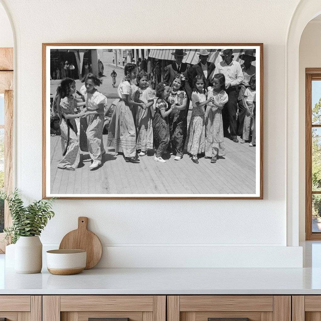 Spanish-American Children Dancing in Taos New Mexico 1940