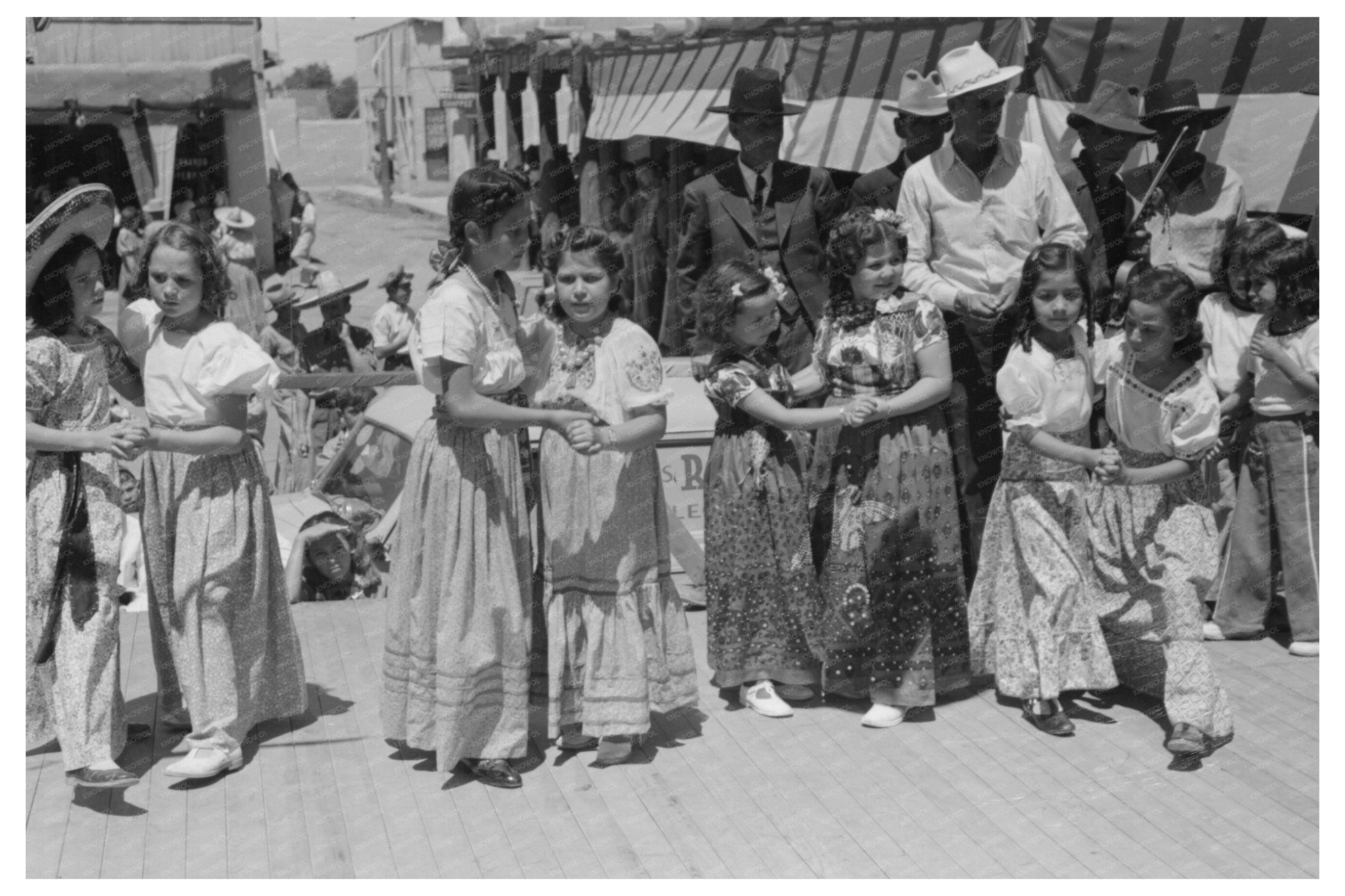 Spanish-American Children in Native Dance Taos 1940