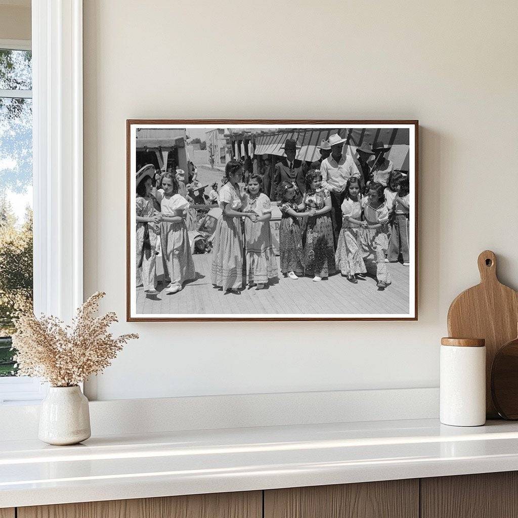 Spanish-American Children in Native Dance Taos 1940