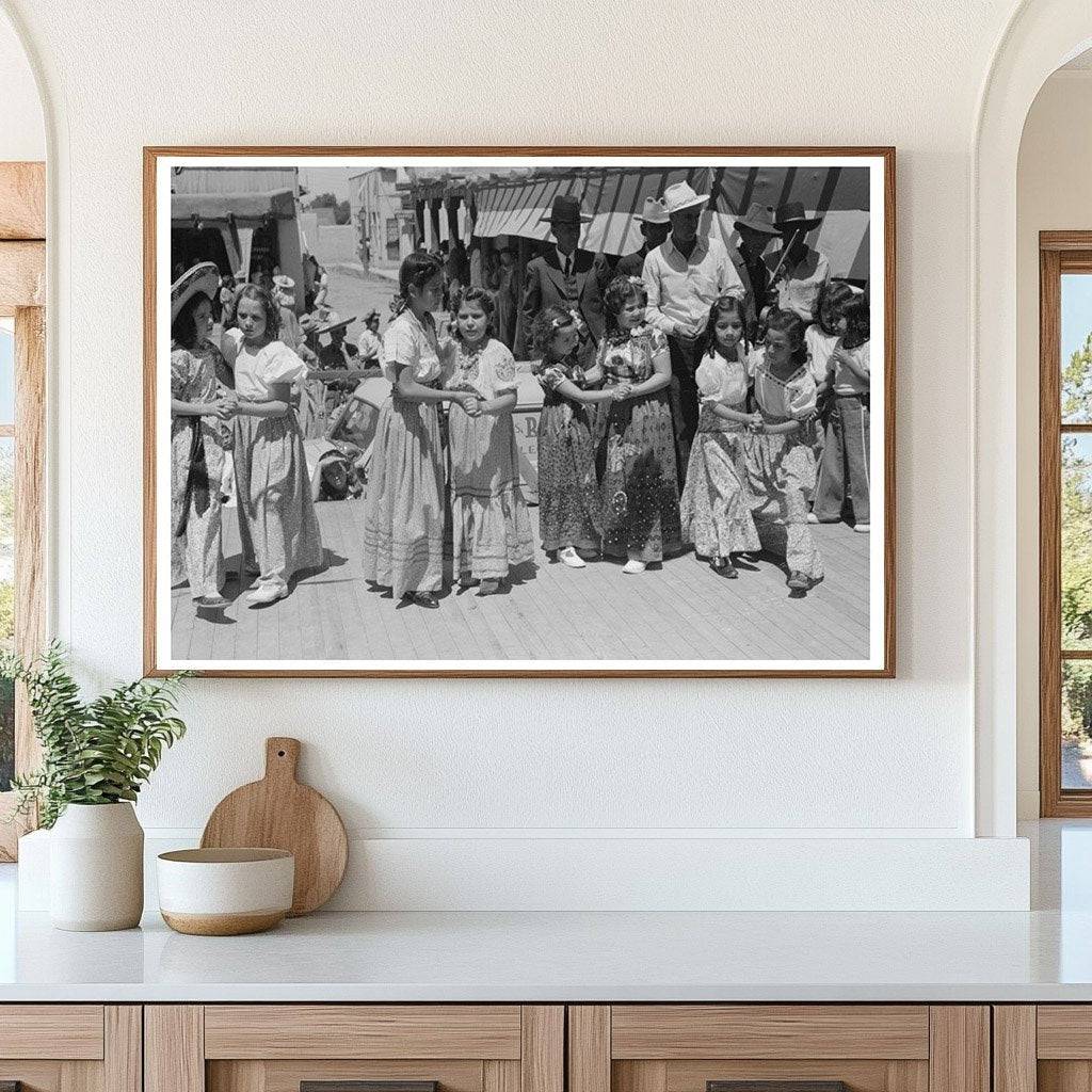 Spanish-American Children in Native Dance Taos 1940