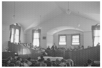 Mendon Utah Mormon Church Service July 1940 Image