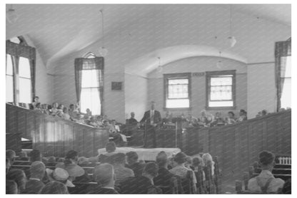 Mormon Church in Mendon Utah July 1940 Vintage Photo