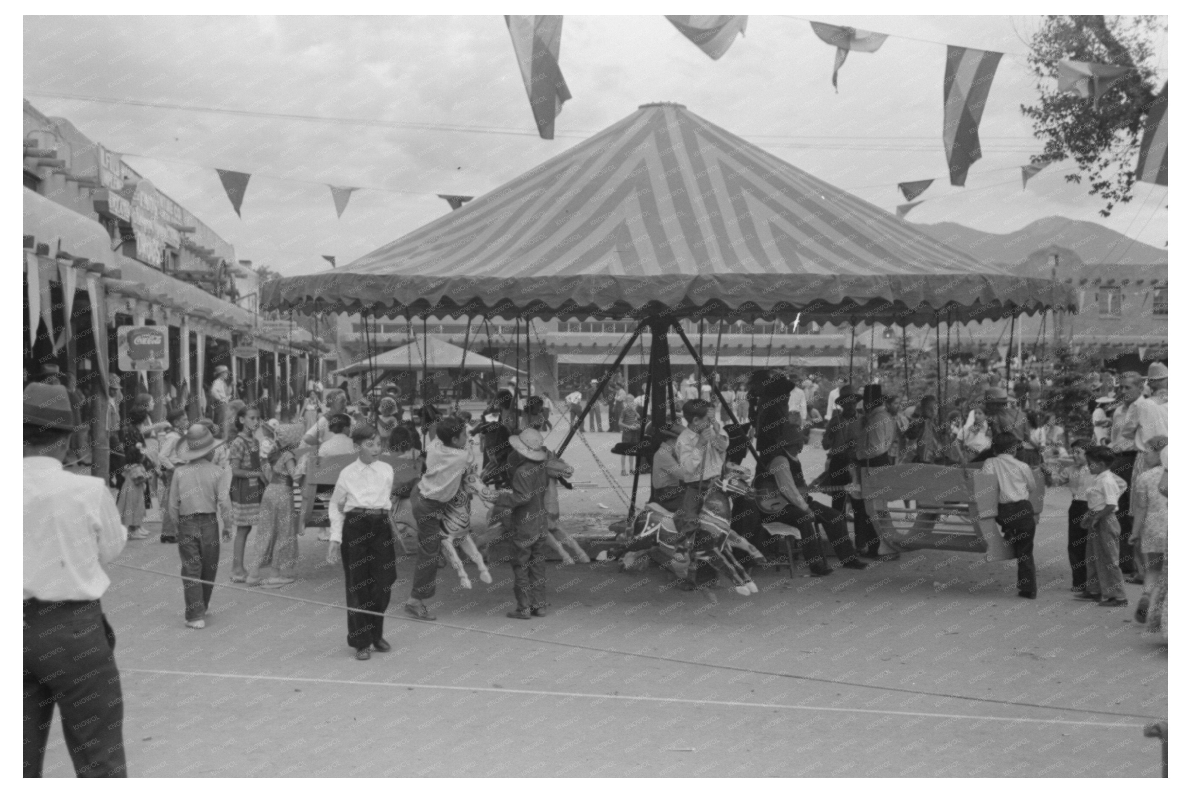 Vintage Taos Merry-Go-Round July 1940