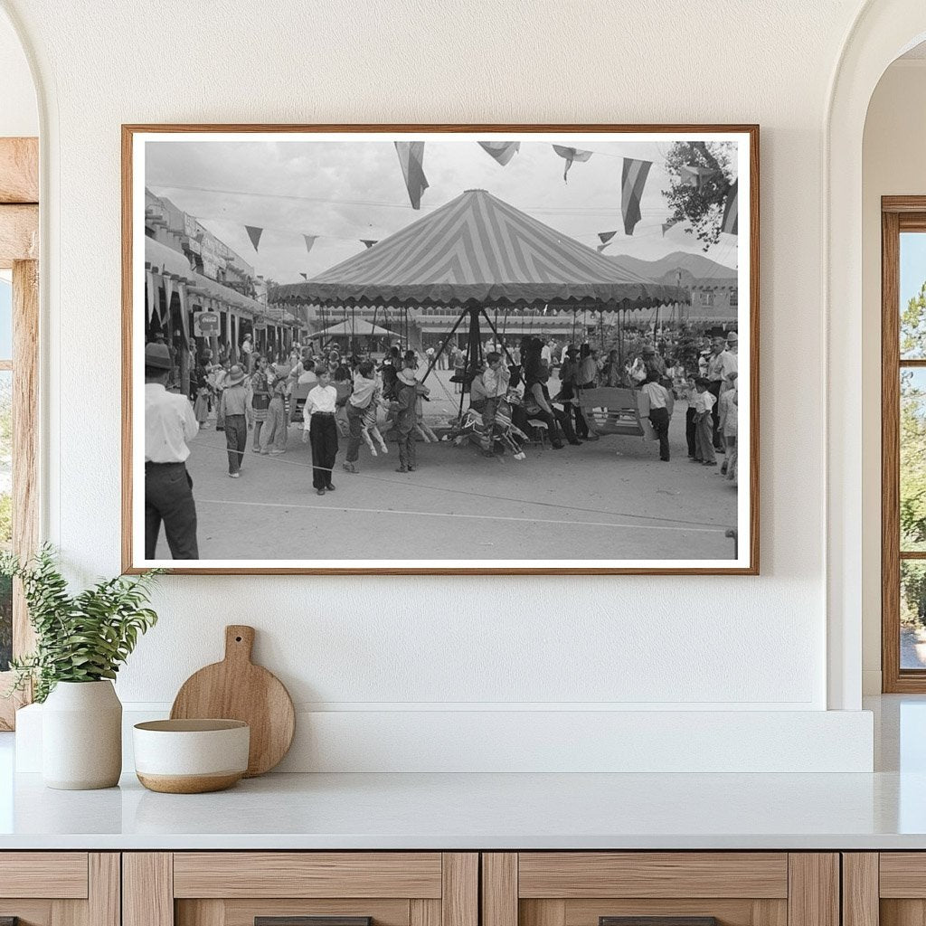 Vintage Taos Merry-Go-Round July 1940