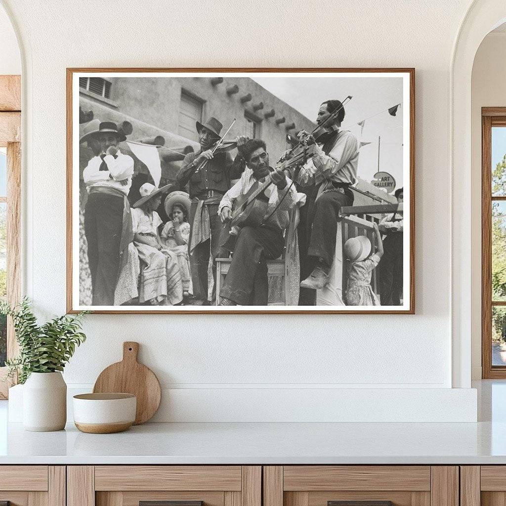 Spanish-American Musicians at Taos Fiesta July 1940