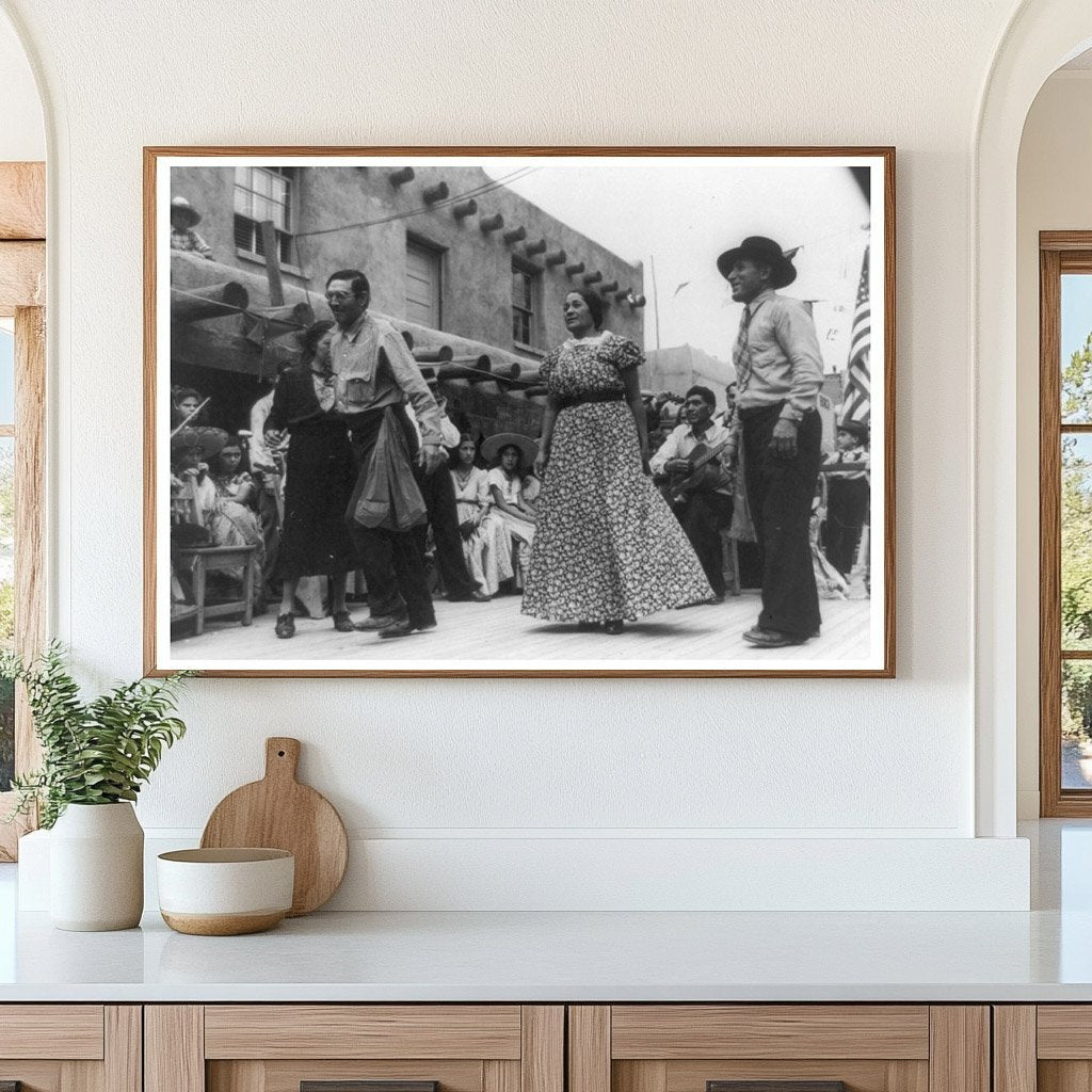 Native Dance Festival Taos New Mexico July 1940