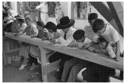 Bingo Fiesta in Taos New Mexico July 1940