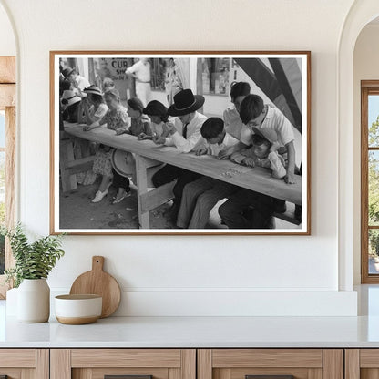 Bingo Fiesta in Taos New Mexico July 1940