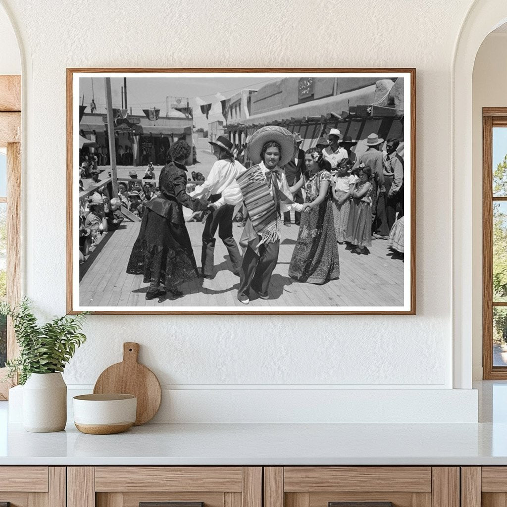 Native Spanish-American Dance Fiesta Taos New Mexico 1944