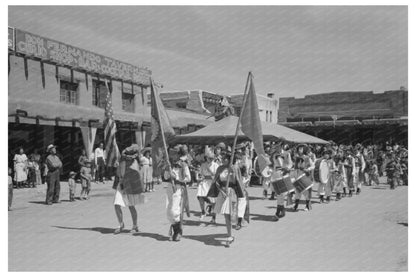 Taos Fiesta Parade 1940 Vintage Photograph