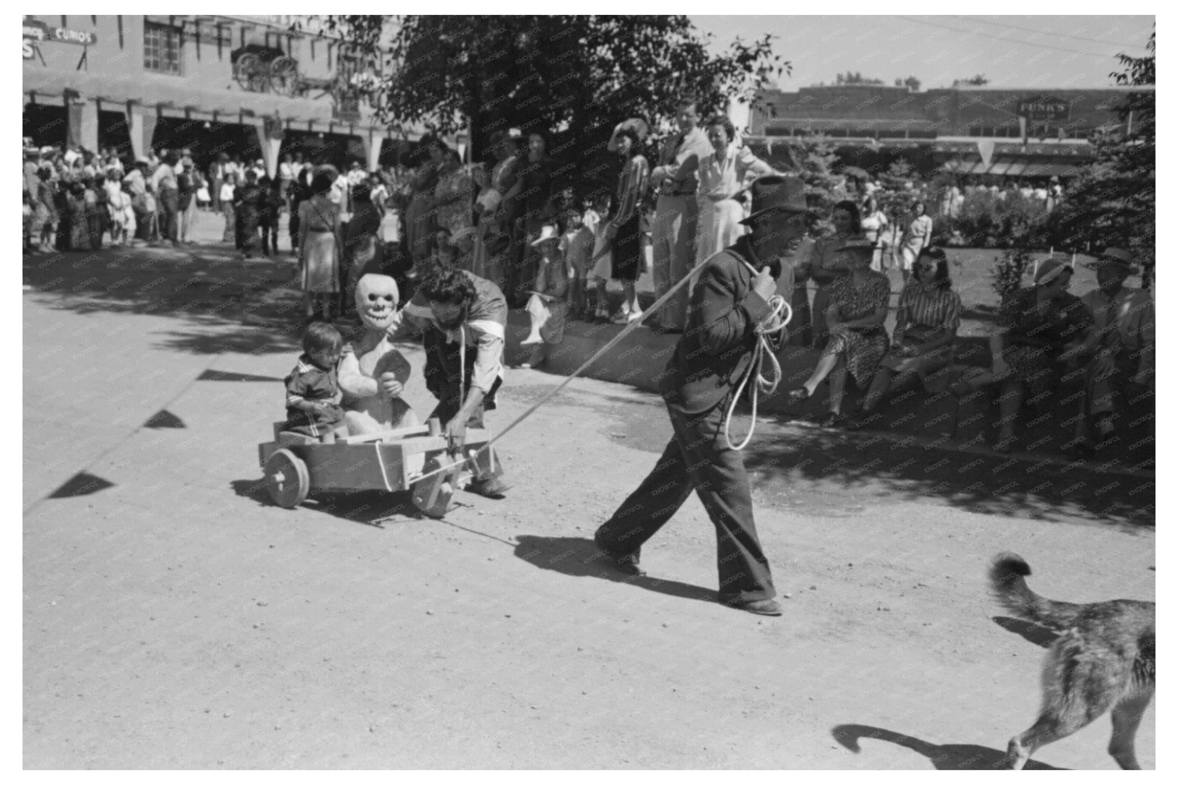 Taos Fiesta Celebration 1940 Vintage Cultural Image