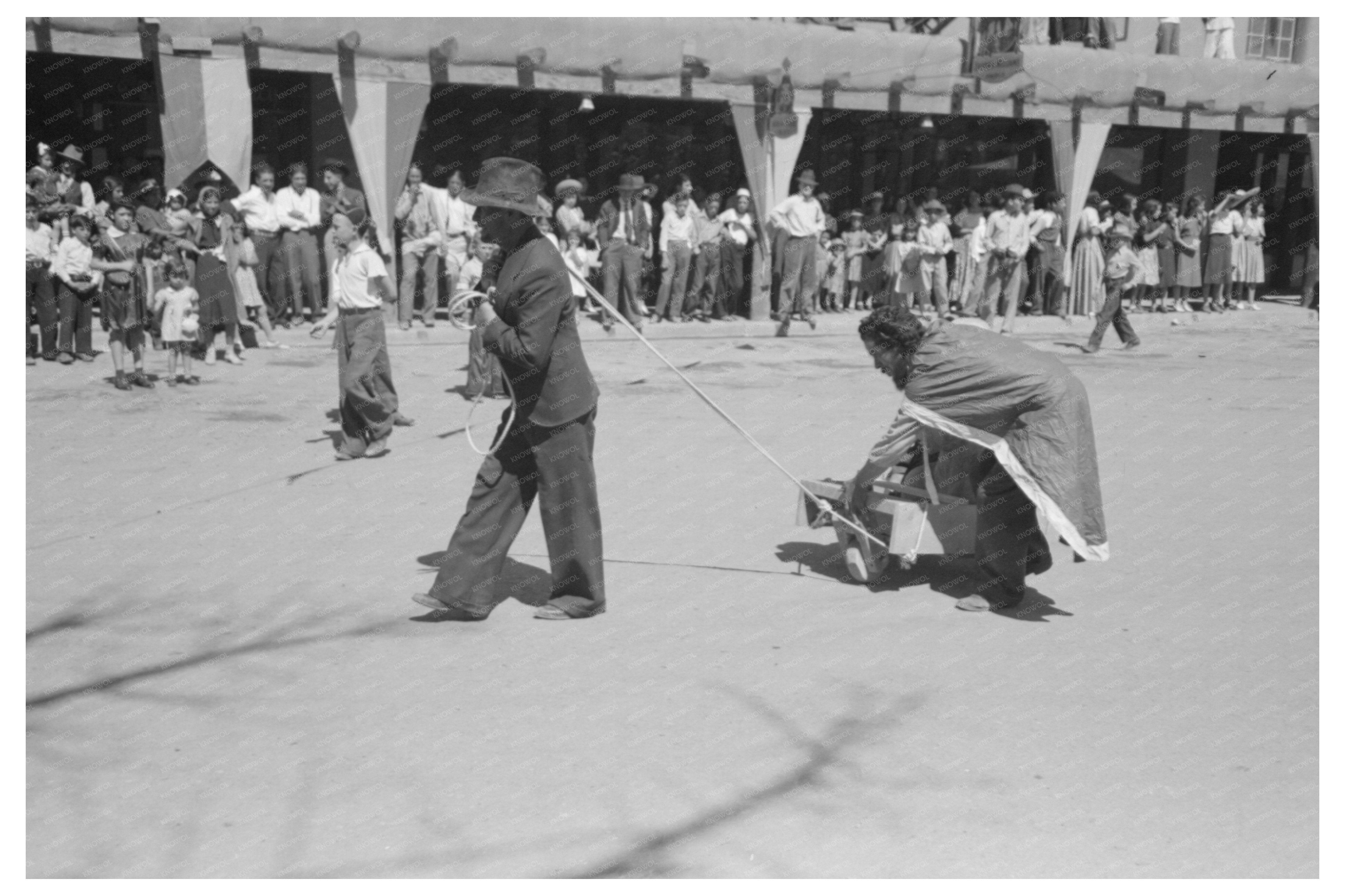 Fiesta Day Parade Taos New Mexico July 1940