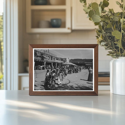 Taos Fiesta Day Parade July 1940 Vintage Photograph