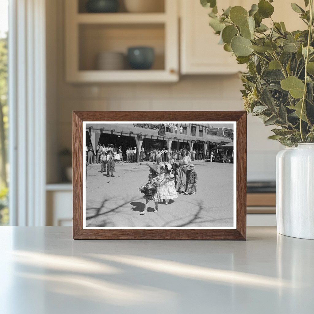 Taos Fiesta Day Parade July 1944 Vintage Photo