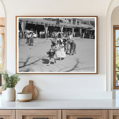 Taos Fiesta Day Parade July 1944 Vintage Photo