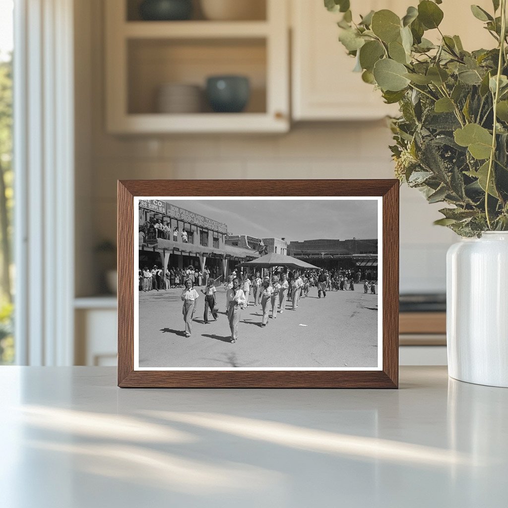 Fiesta Day Parade Taos New Mexico July 1940 Vintage Photo