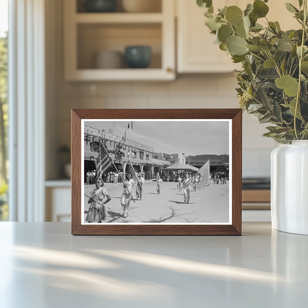 Taos Fiesta Day Parade July 1940 Vintage Photo