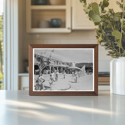 Taos Fiesta Day Parade July 1940 Vintage Photo