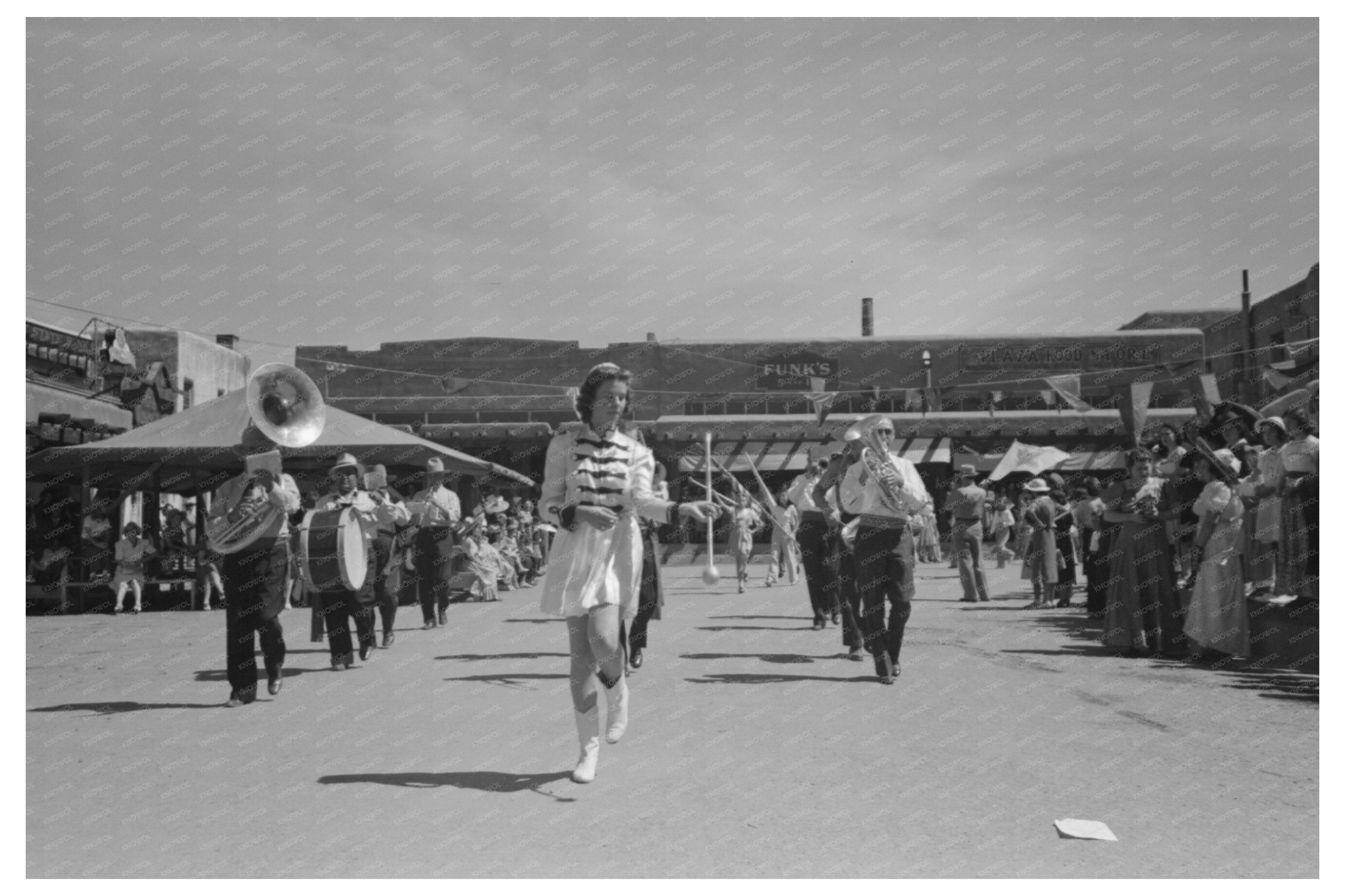 Fiesta Day Parade in Taos New Mexico July 1940