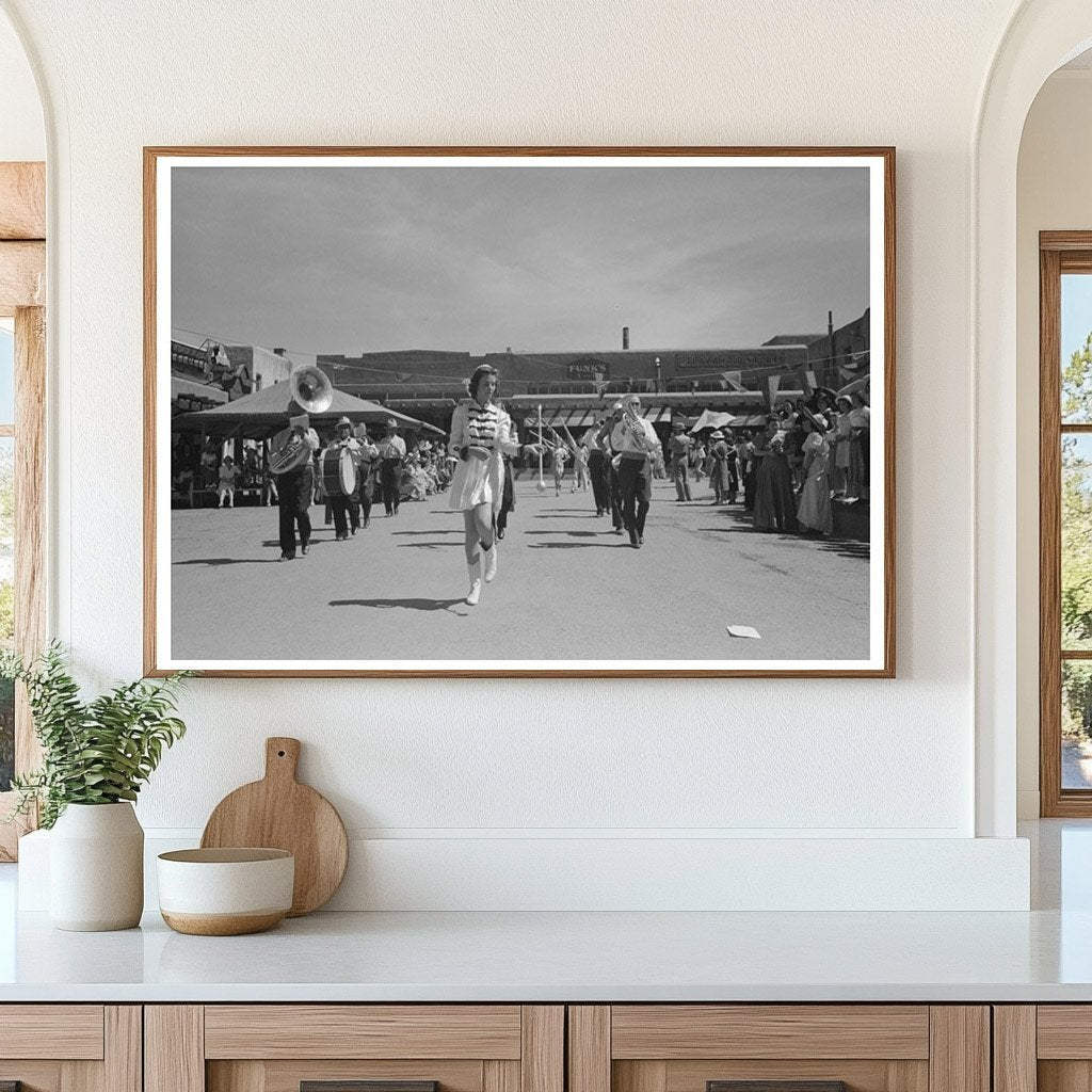 Fiesta Day Parade in Taos New Mexico July 1940