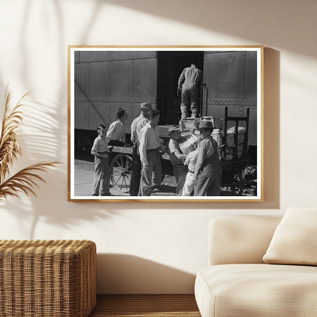 Morning Newspaper Unloading in Montrose Colorado 1940