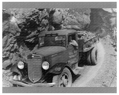 1940 Truck Transporting Ore from Telluride Gold Mine