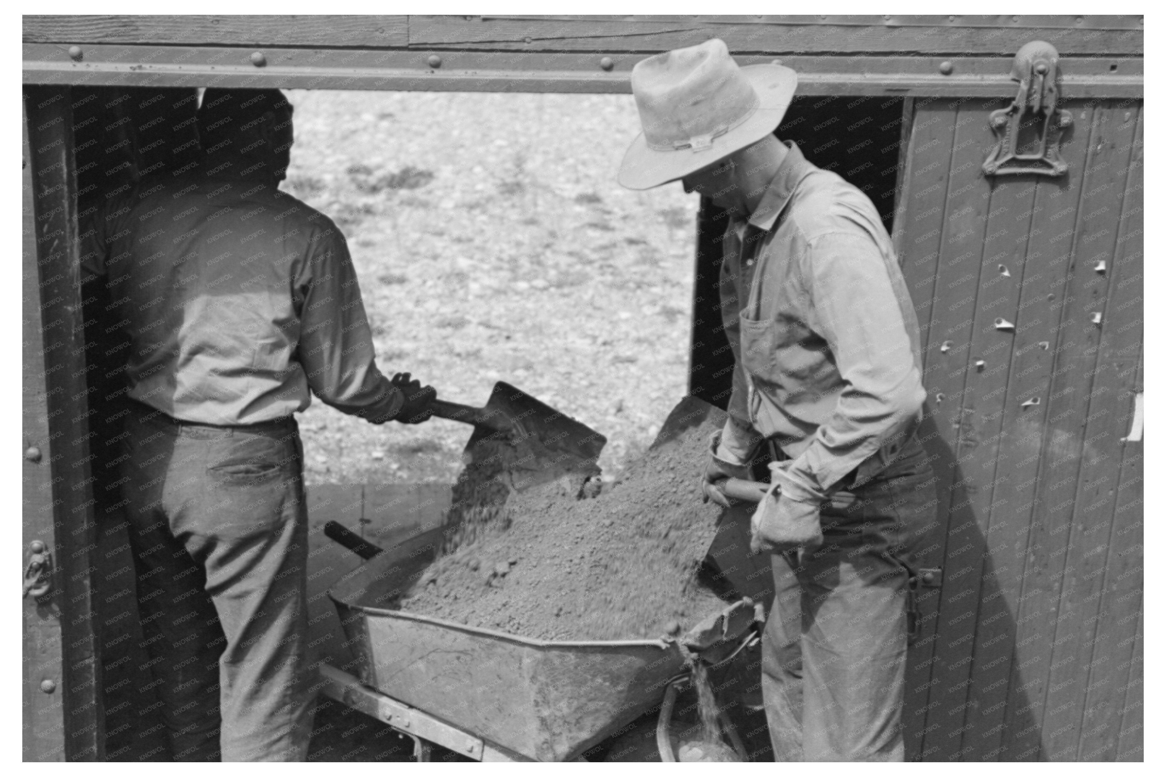 Gold Ore Loading in Ouray Colorado September 1940