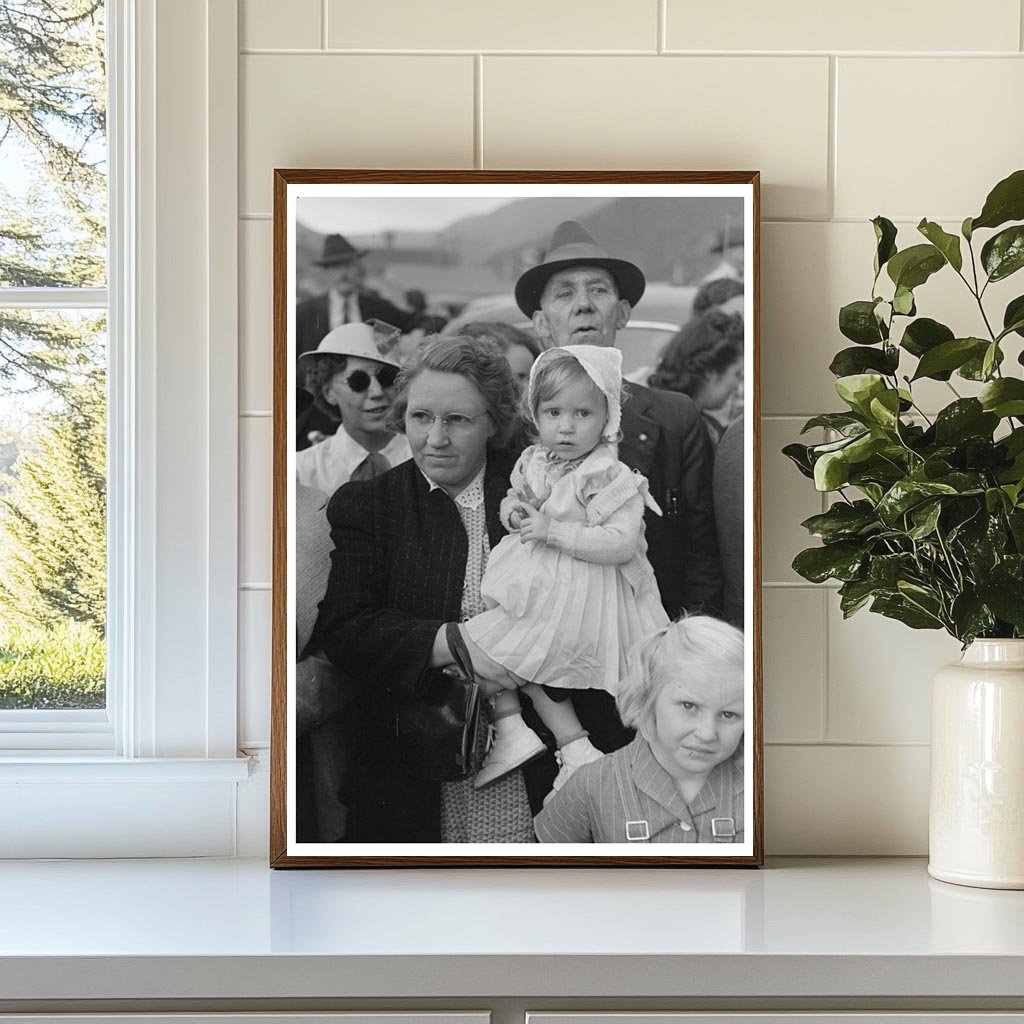 Labor Day Celebration Spectators Silverton Colorado 1940