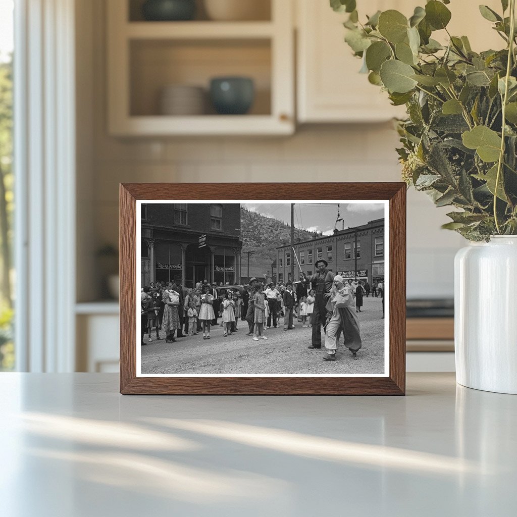 Children Watching Labor Day Parade Silverton Colorado 1944