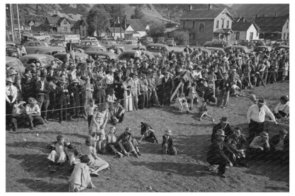 Miners Contest Spectators Silverton Colorado September 1940