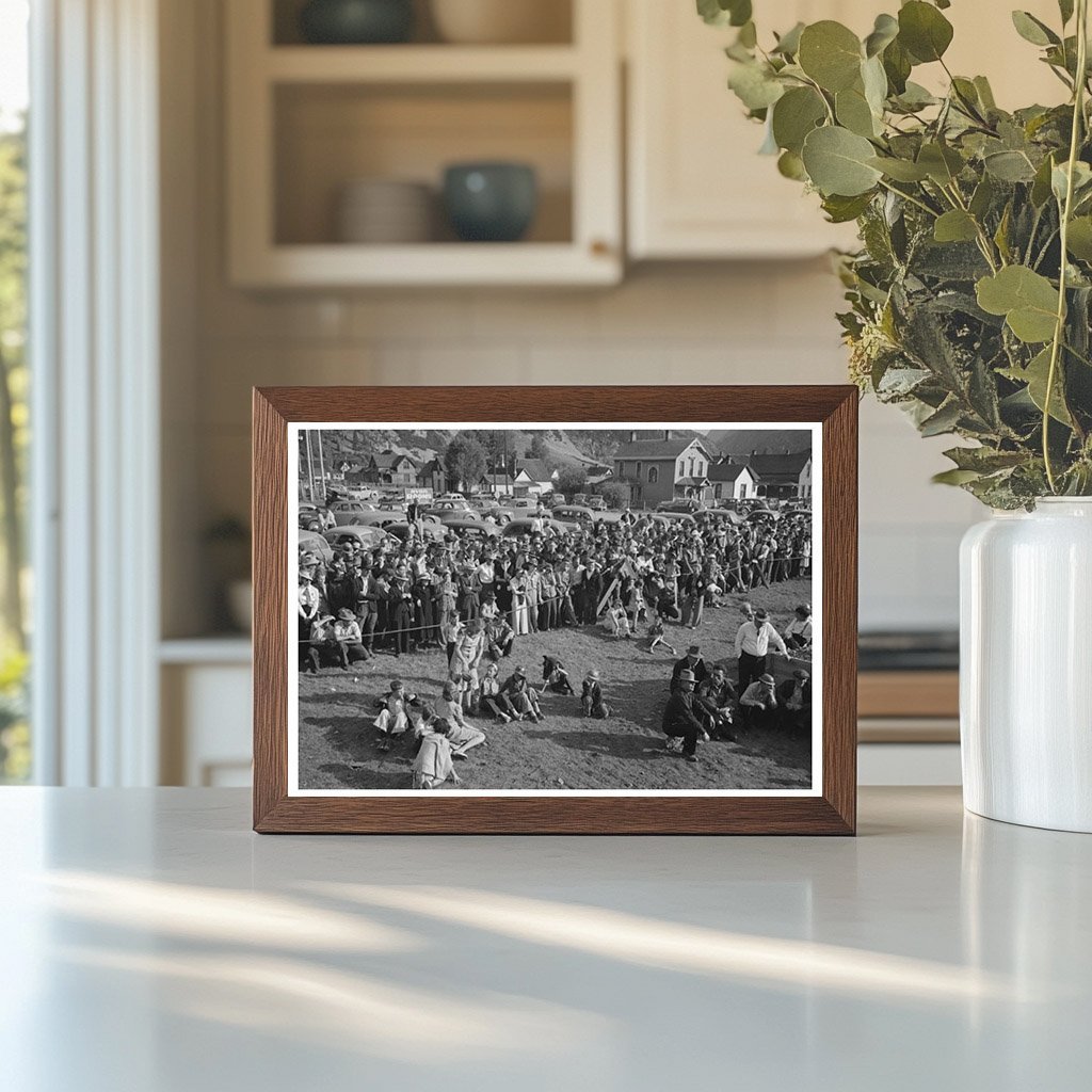 Miners Contest Spectators Silverton Colorado September 1940