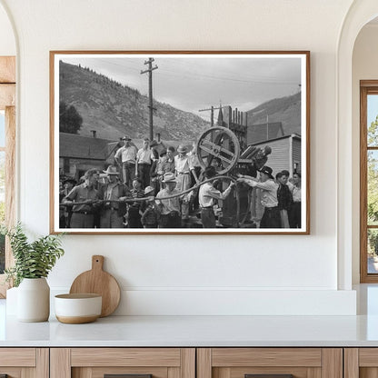 Miner Preparing for Drilling Contest Silverton Colorado 1940