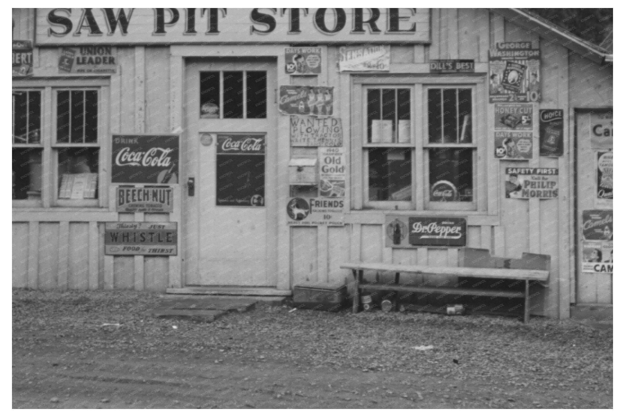 Saw Pit Colorado Store Vintage Photo September 1940