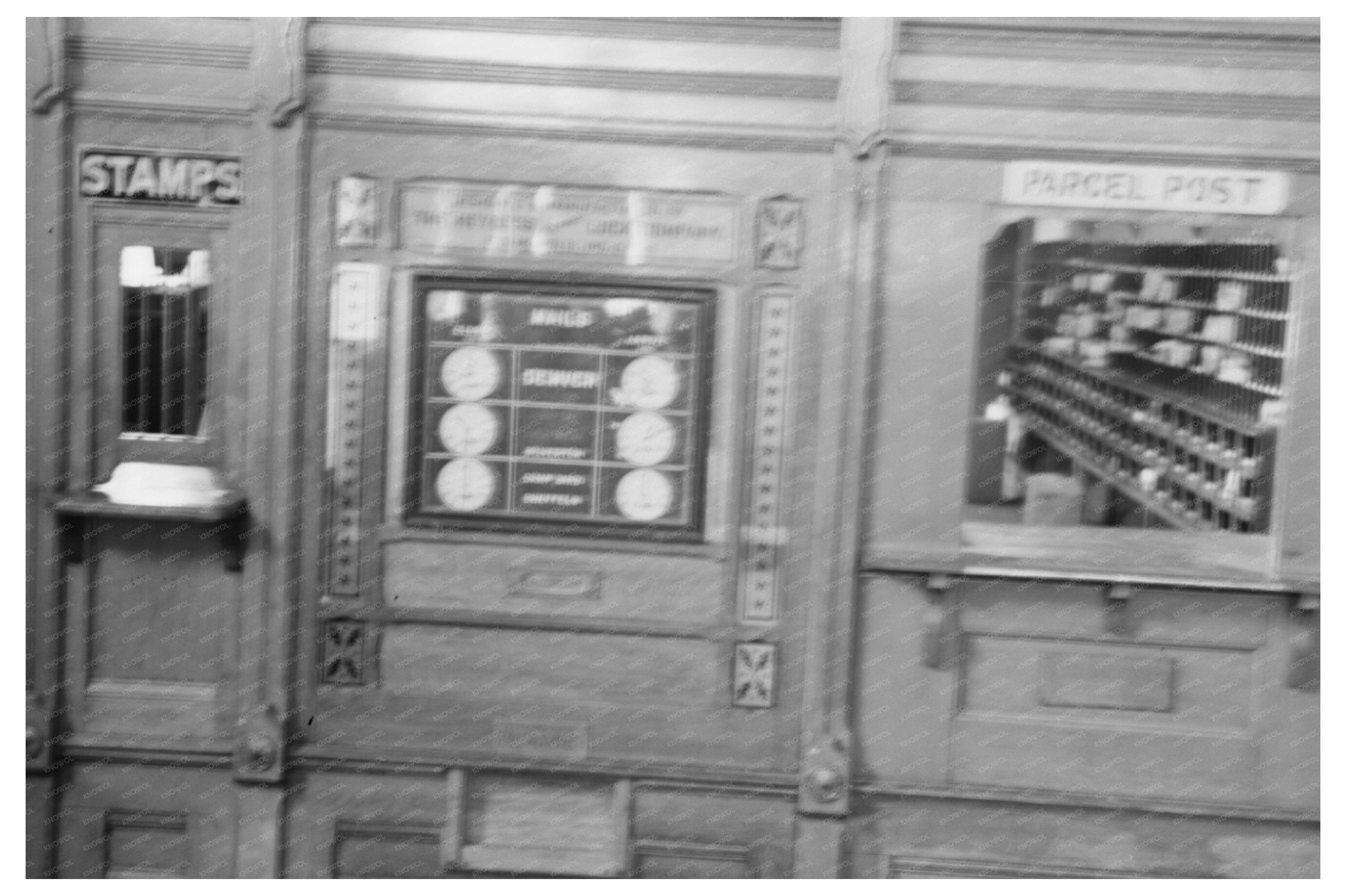 Ouray Colorado Post Office Scene September 1940 Photo