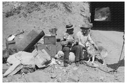 Sheepherder with Horse in Ouray County Colorado 1940