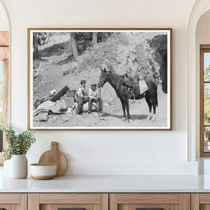 Sheepherder with Horse Ouray County Colorado 1940