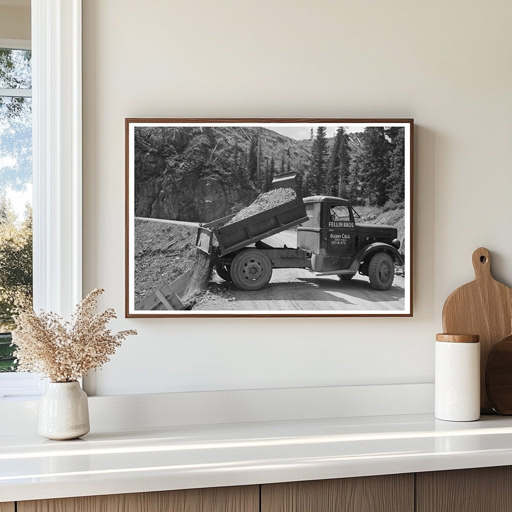 Gravel Unloading for Mining Construction Ouray County 1940