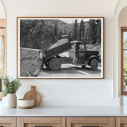 Gravel Unloading for Mining Construction Ouray County 1940