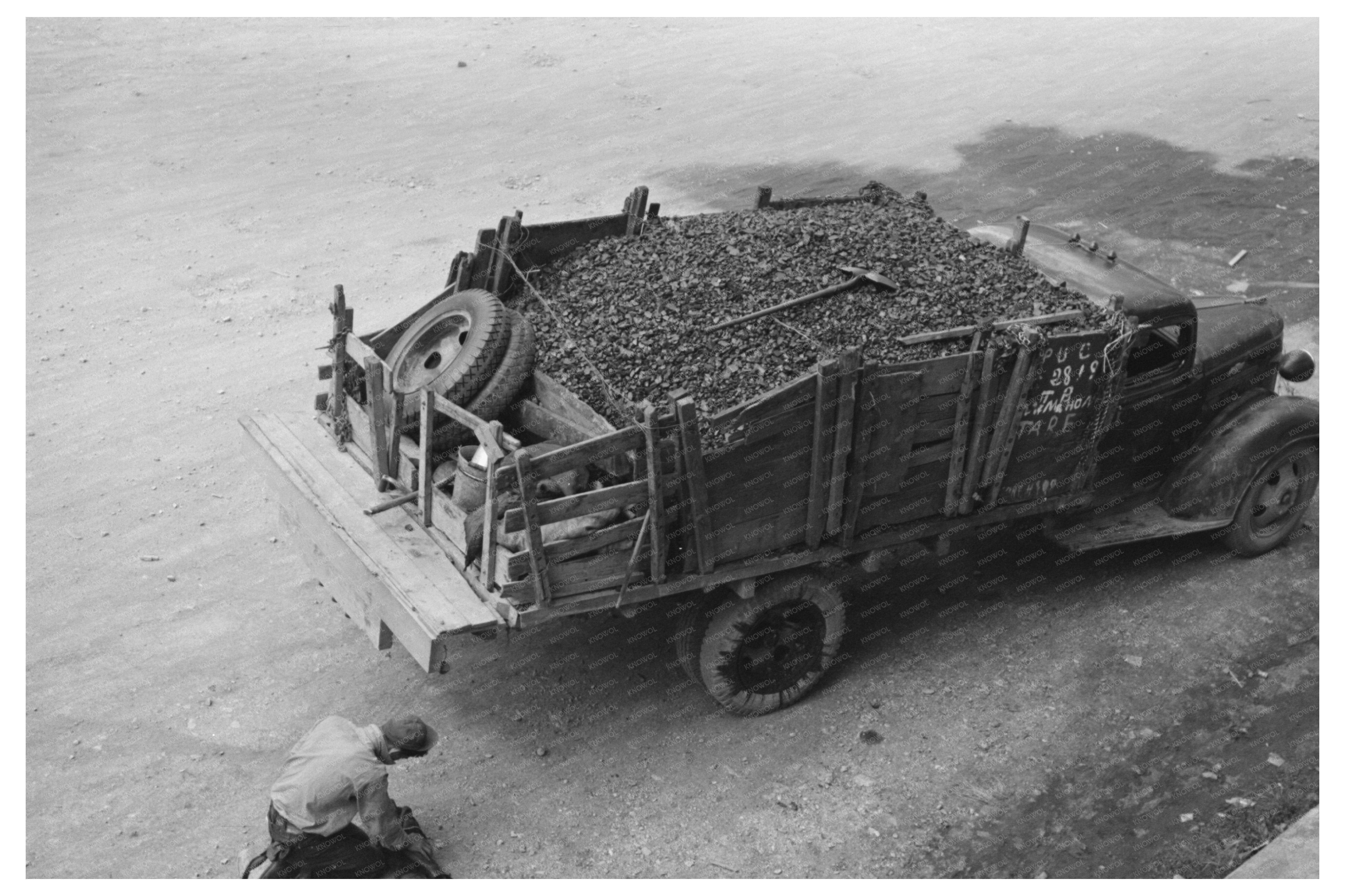 Gravel Unloading for Mine Construction Ouray County 1940